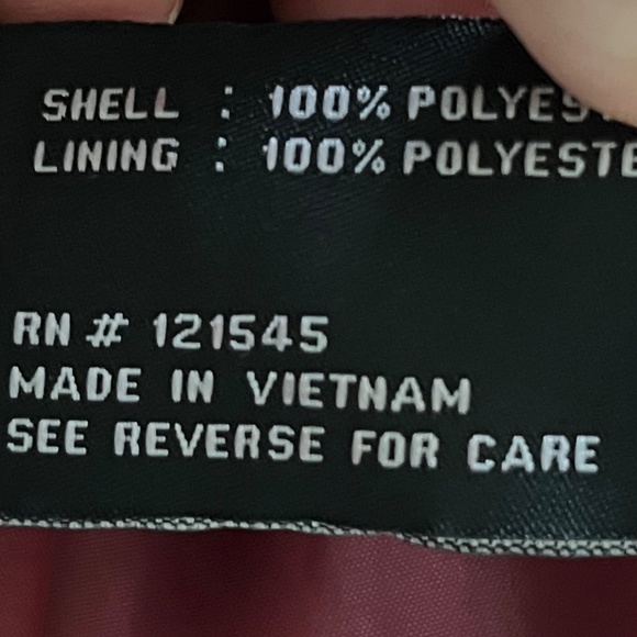 London Fog Red Trench Rain Coat with Hood New without tags Small - Picture 10 of 12